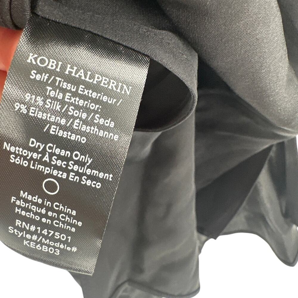 Kobi Halperin Black Mila Sleeveless Stretch Silk Blouse Size S - Picture 10 of 13